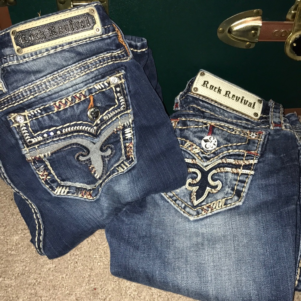 2 rock revival boot cut jeans
